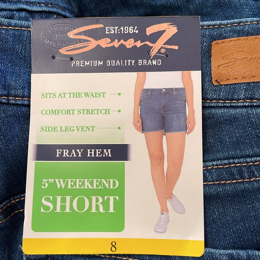 Women’s Seven7 Weekend Short , Fray Hem, Size 8 New with Tags - Picture 15 of 15